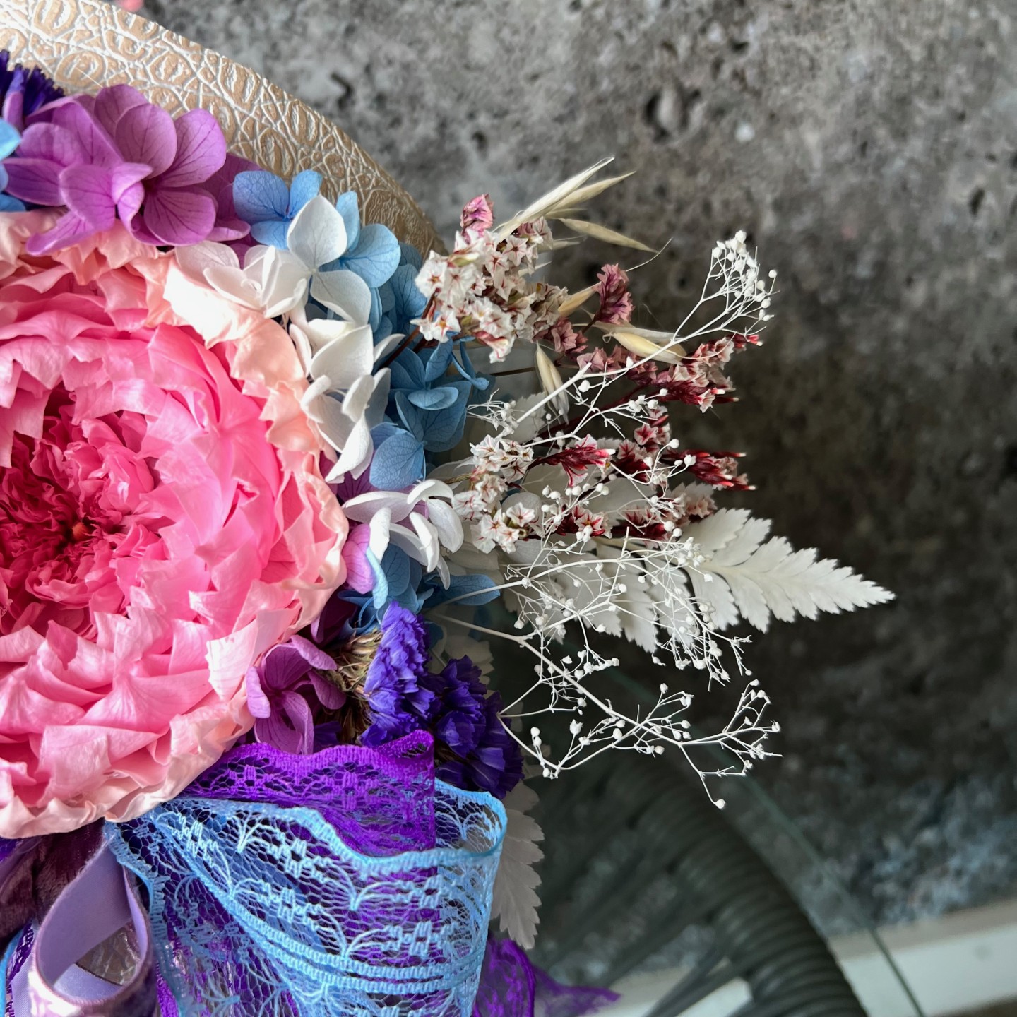 MIA Collection bright Preserved Peonies white box