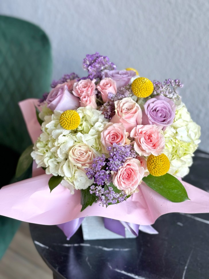 Fleur Flower Bouquet Wood Box