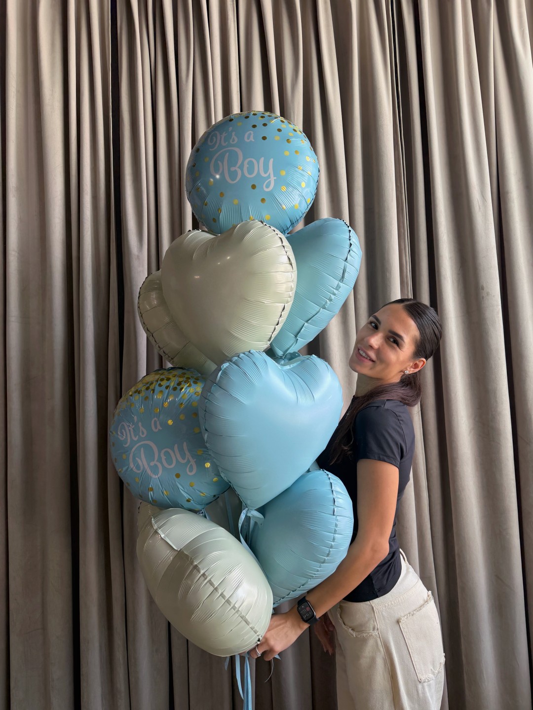 " Welcome Baby Boy " Balloon Bouquet