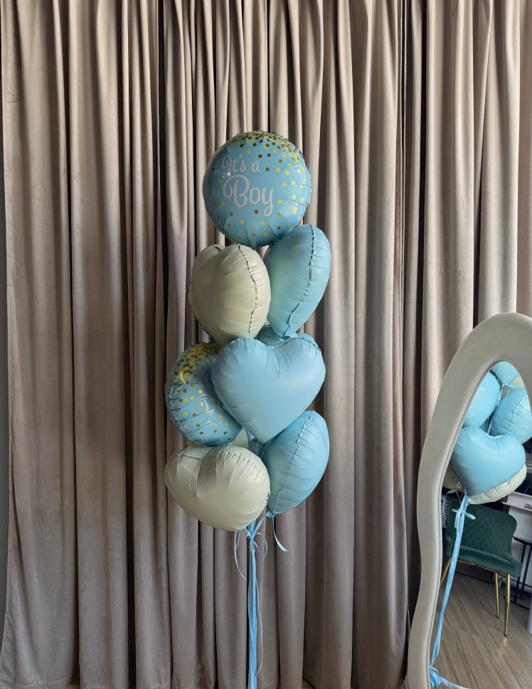 " Welcome Baby Boy " Balloon Bouquet