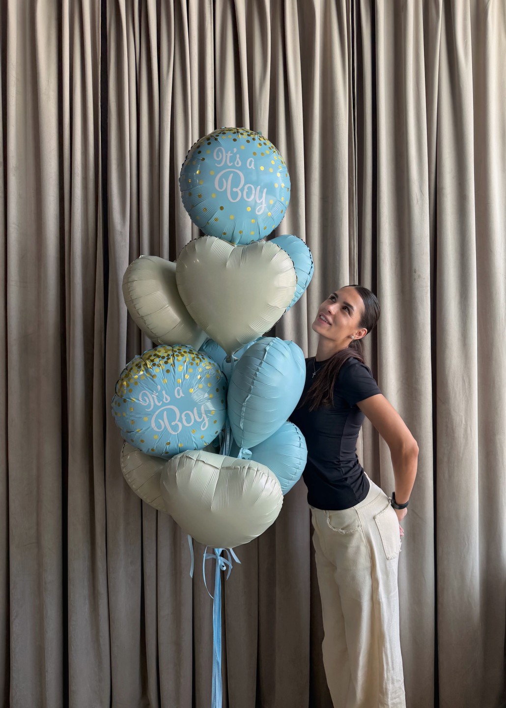 " Welcome Baby Boy " Balloon Bouquet