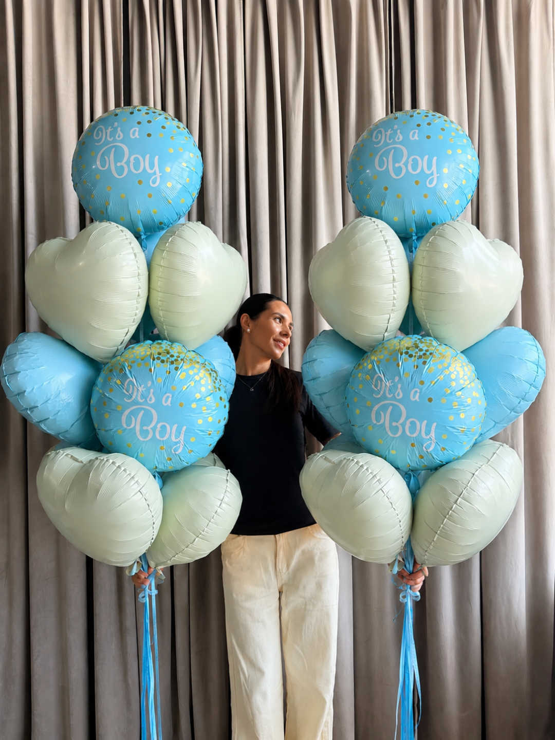 " Welcome Baby Boy " Balloon Bouquet