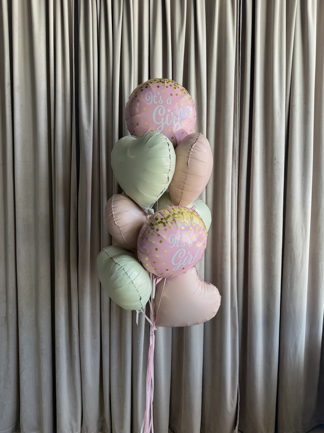 " Welcome Baby Girl " Balloon Bouquet " Welcome Baby Girl " Balloon Bouquet