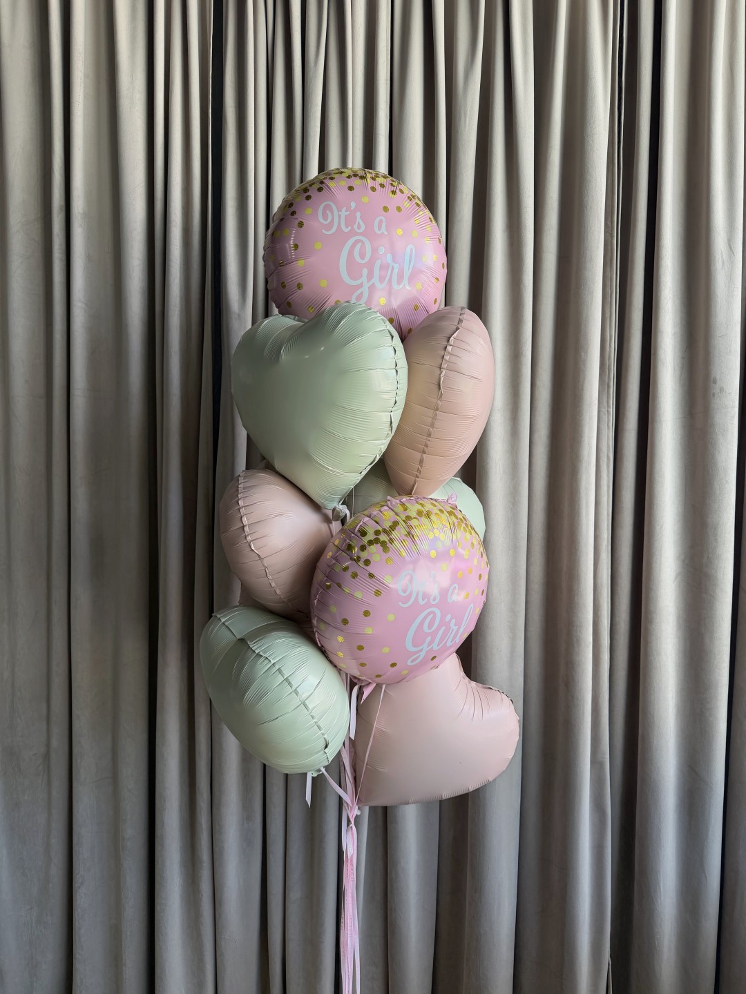 " Welcome Baby Girl " Balloon Bouquet " Welcome Baby Girl " Balloon Bouquet