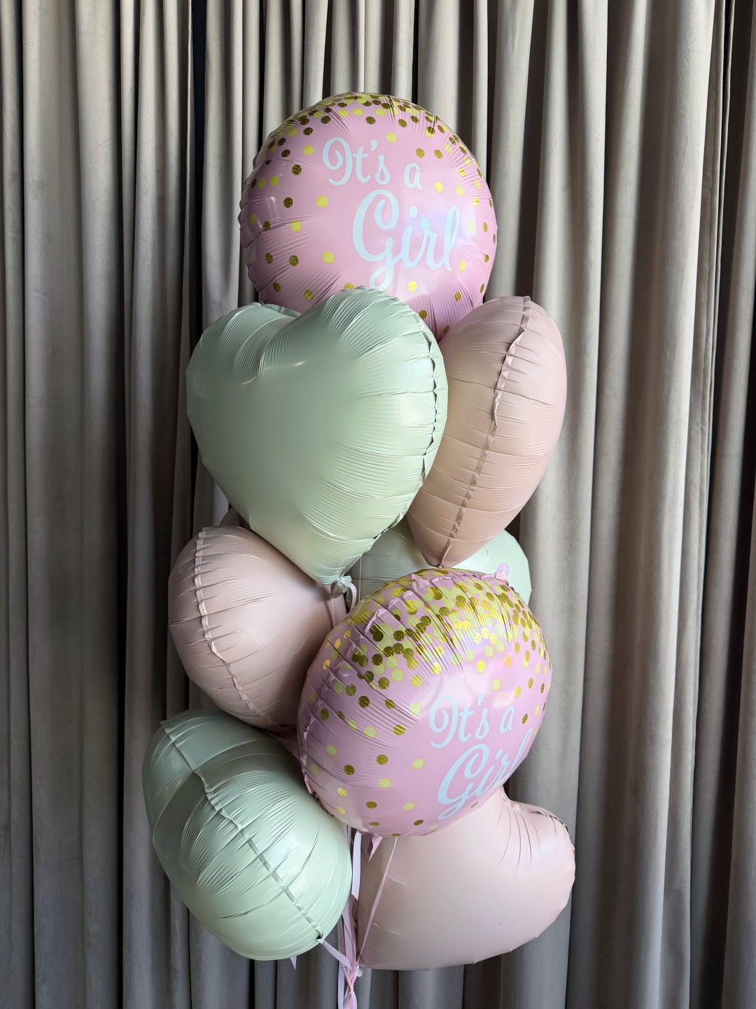 " Welcome Baby Girl " Balloon Bouquet " Welcome Baby Girl " Balloon Bouquet