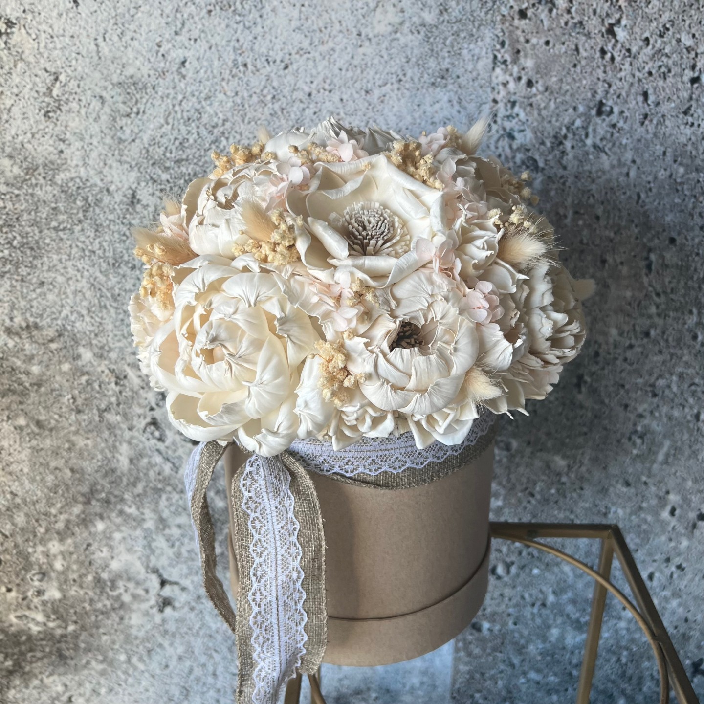 CAMILA collection Sola Wood Peonies Box CAMILA collection Sola Wood Peonies Box