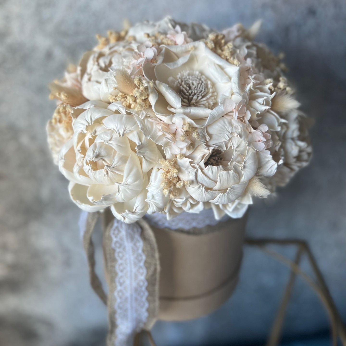 CAMILA collection Sola Wood Peonies Box CAMILA collection Sola Wood Peonies Box