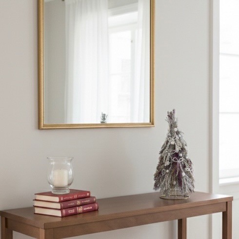Christmas Tree with Silver Pink dried limonium twigs Christmas Tree with Silver Pink dried limonium twigs