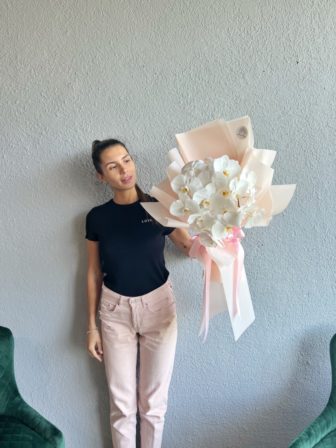 Orchid Cloud Hand Tied Bouquet