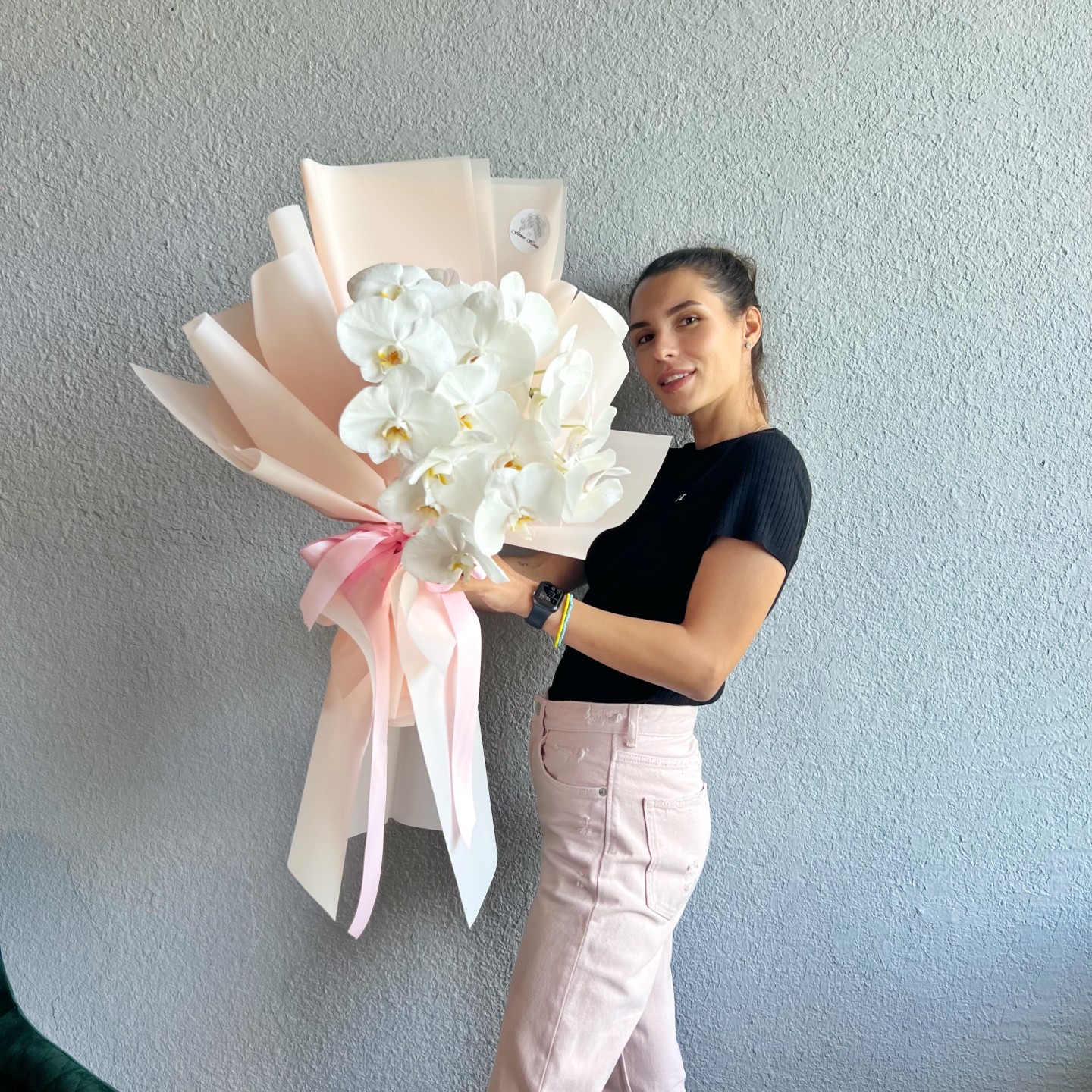 Orchid Cloud Hand Tied Bouquet