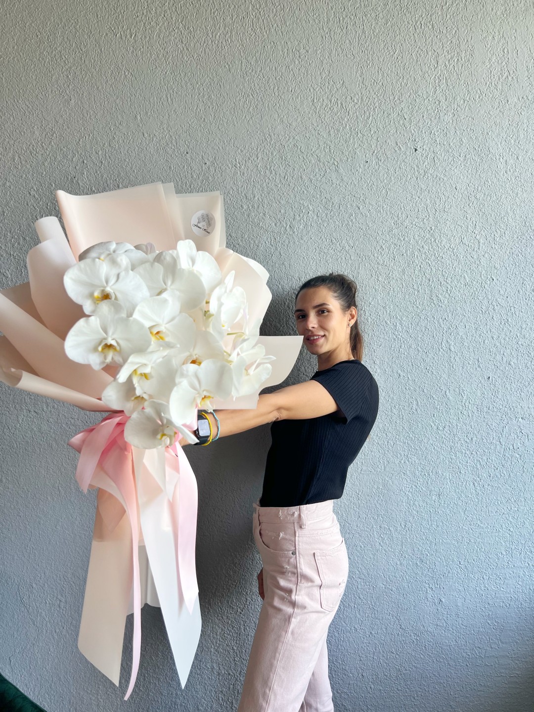 Orchid Cloud Hand Tied Bouquet