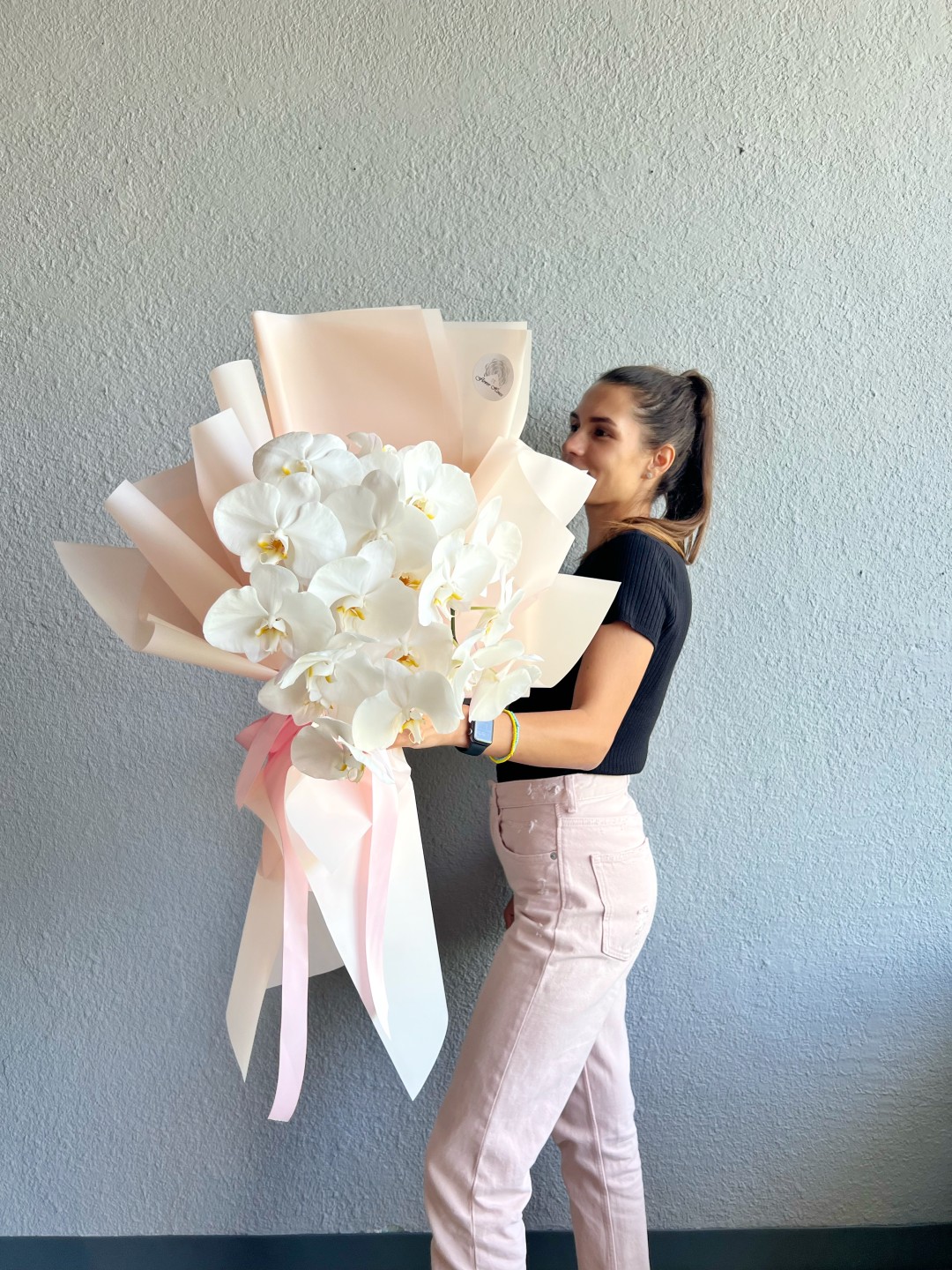 Orchid Cloud Hand Tied Bouquet