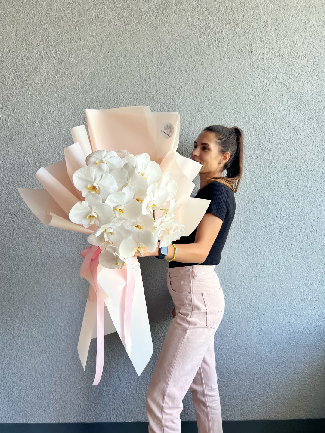 Orchid Cloud Hand Tied Bouquet