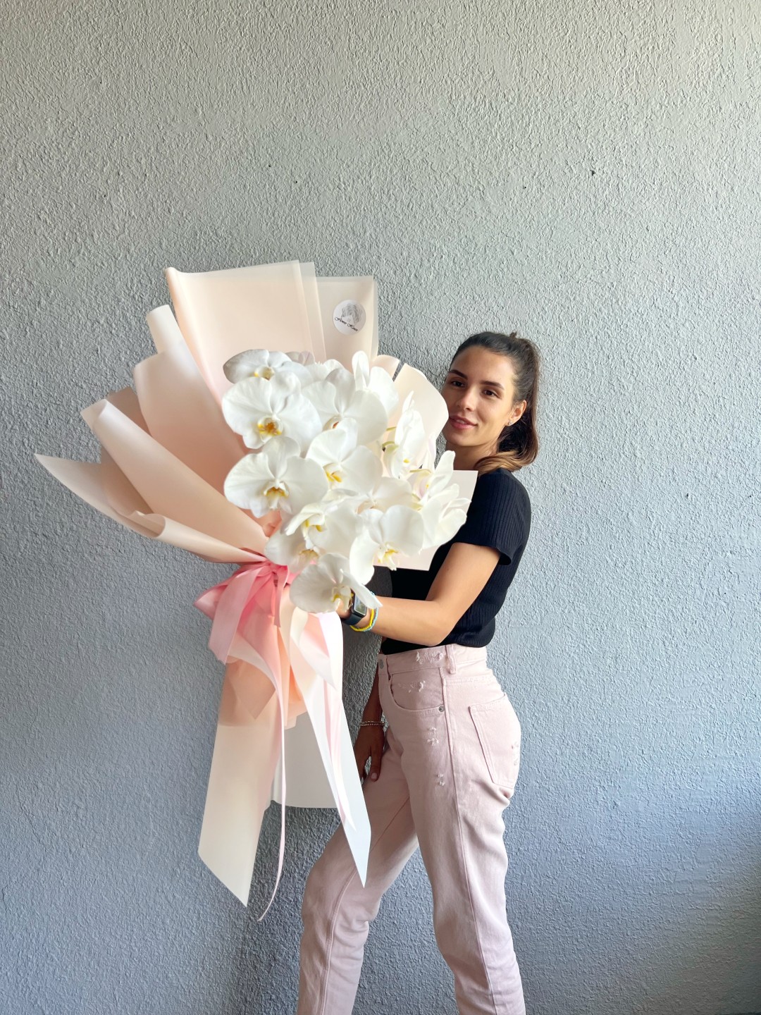 Orchid Cloud Hand Tied Bouquet