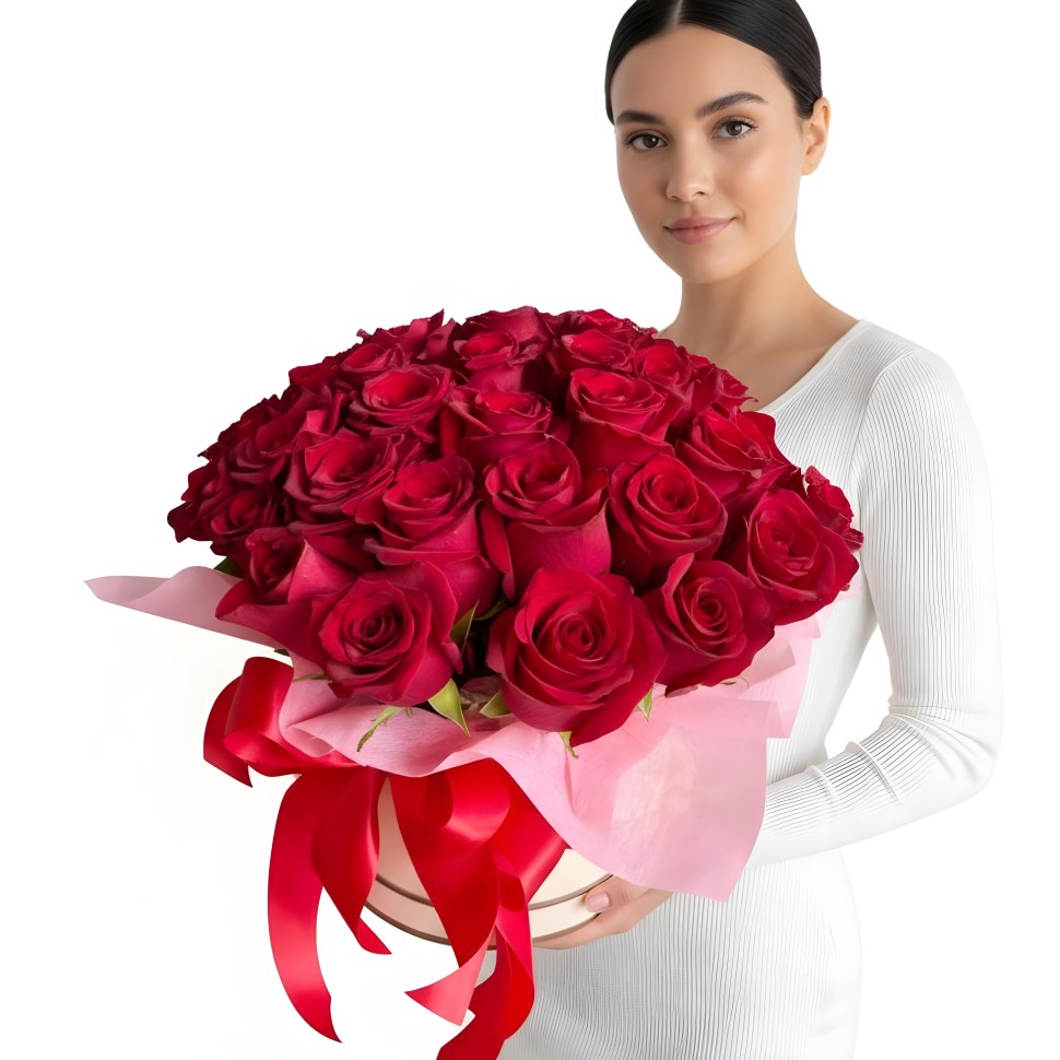 Eden Red Rose Flower Box