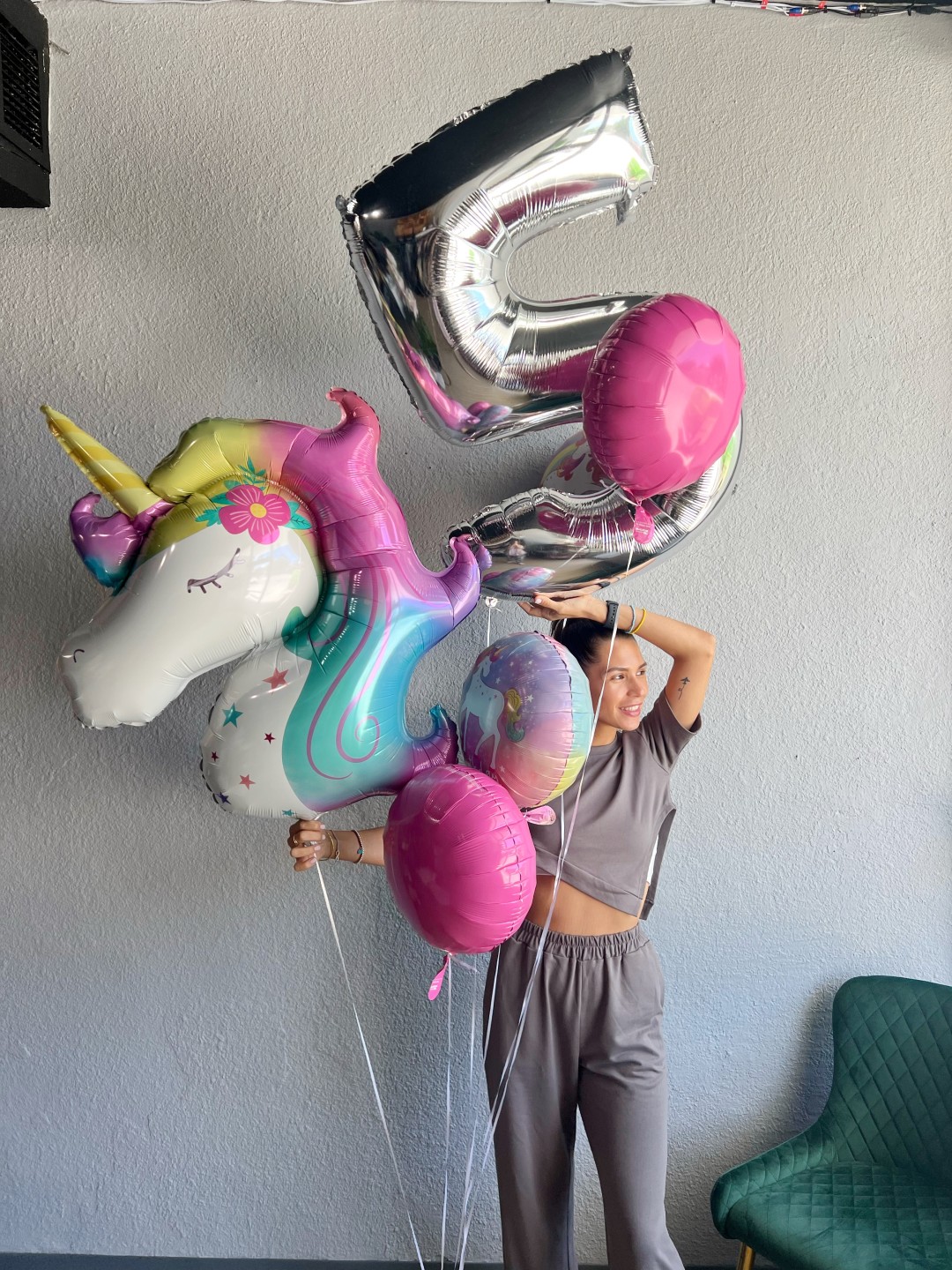 Unicorn Happy Birthday Ballon Bouquet Unicorn Happy Birthday Ballon Bouquet