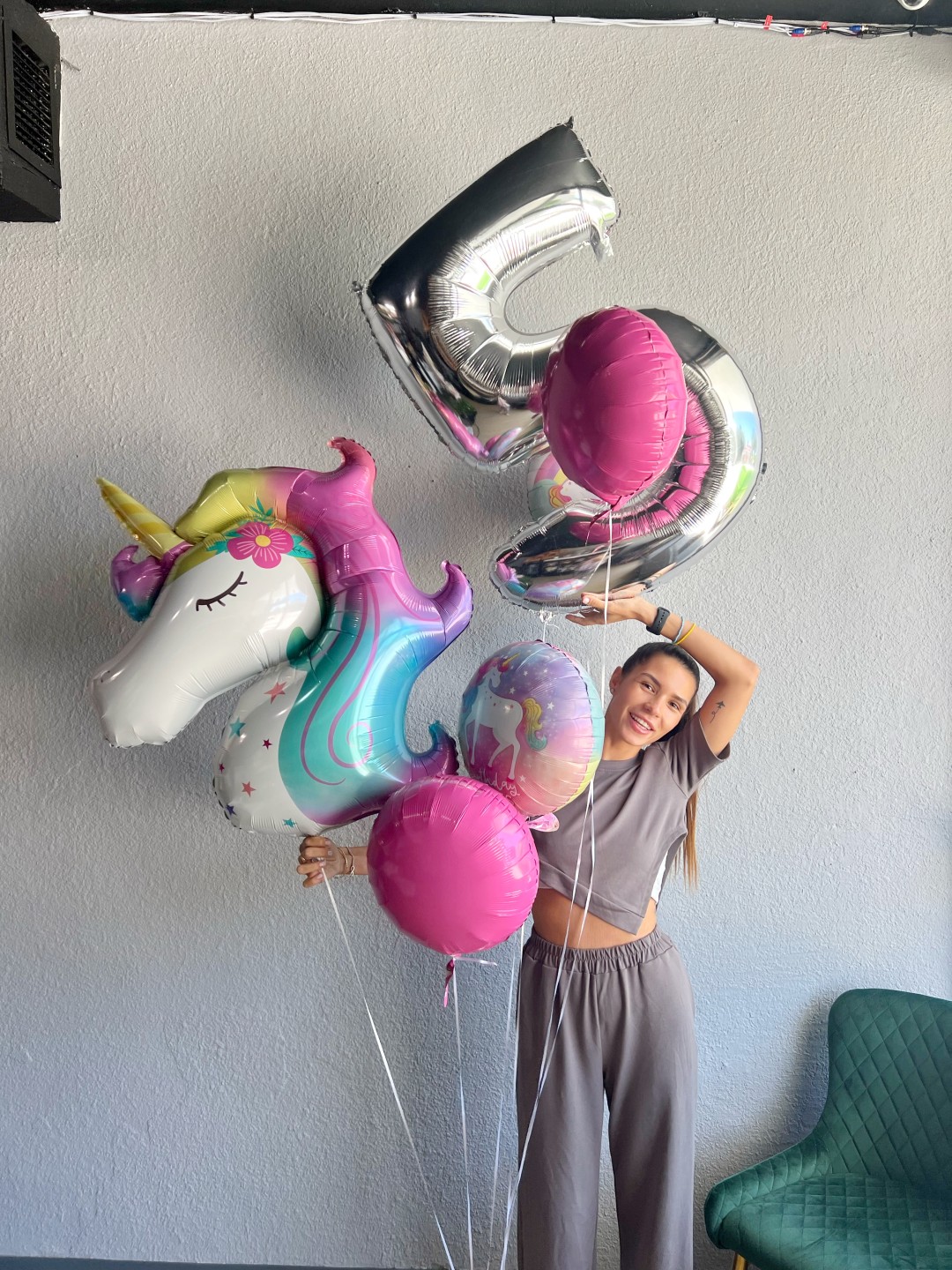 Unicorn Happy Birthday Ballon Bouquet Unicorn Happy Birthday Ballon Bouquet