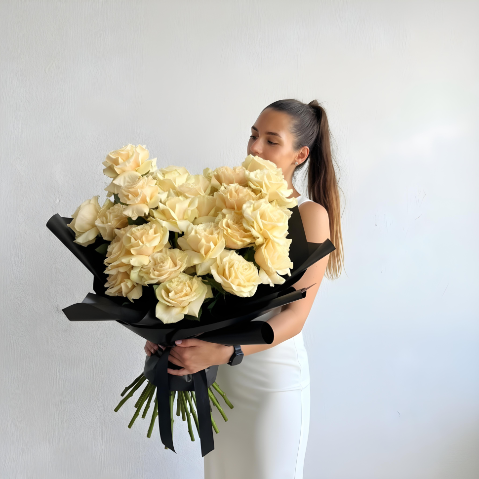 Creme Roses Cloud Box