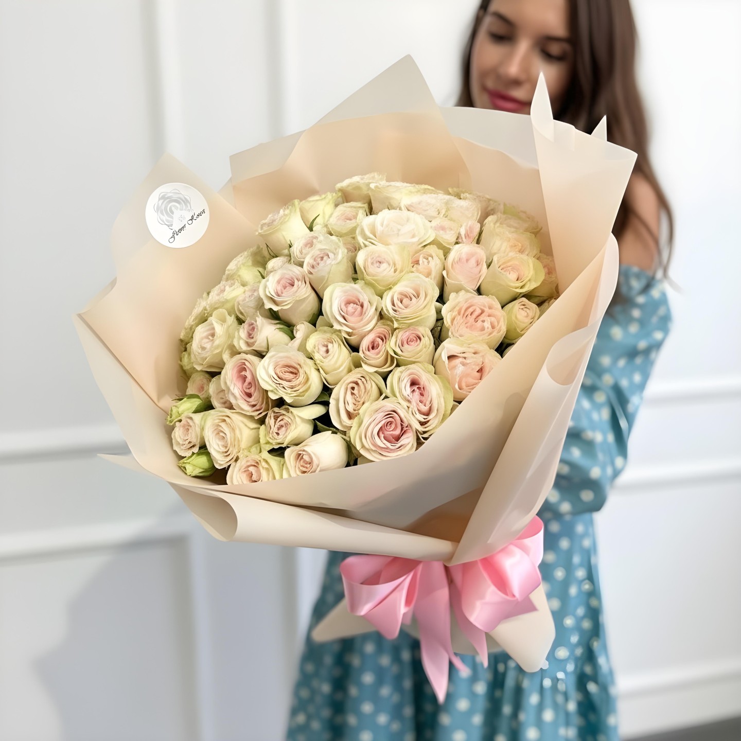 25 Spray Roses Hand Tied Bouquet