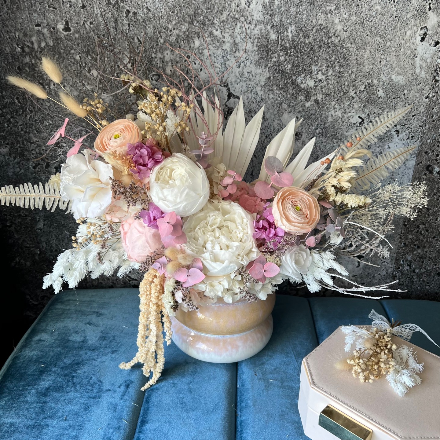 PALOMA collection Preserved Peony Vase PALOMA collection Preserved Peony Vase