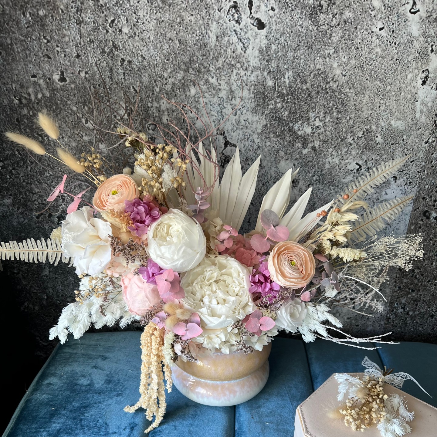 PALOMA collection Preserved Peony Vase PALOMA collection Preserved Peony Vase