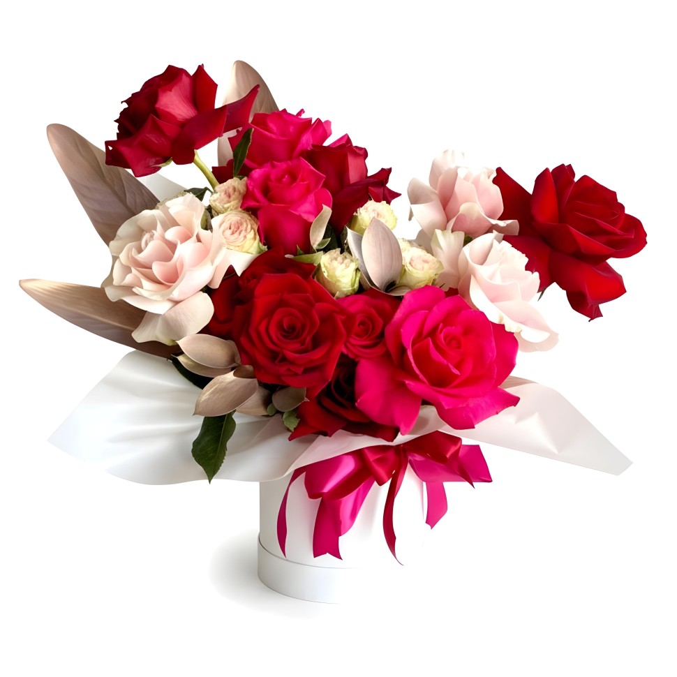 Elisa Fresh Flower Box (Roses, Spray Roses)