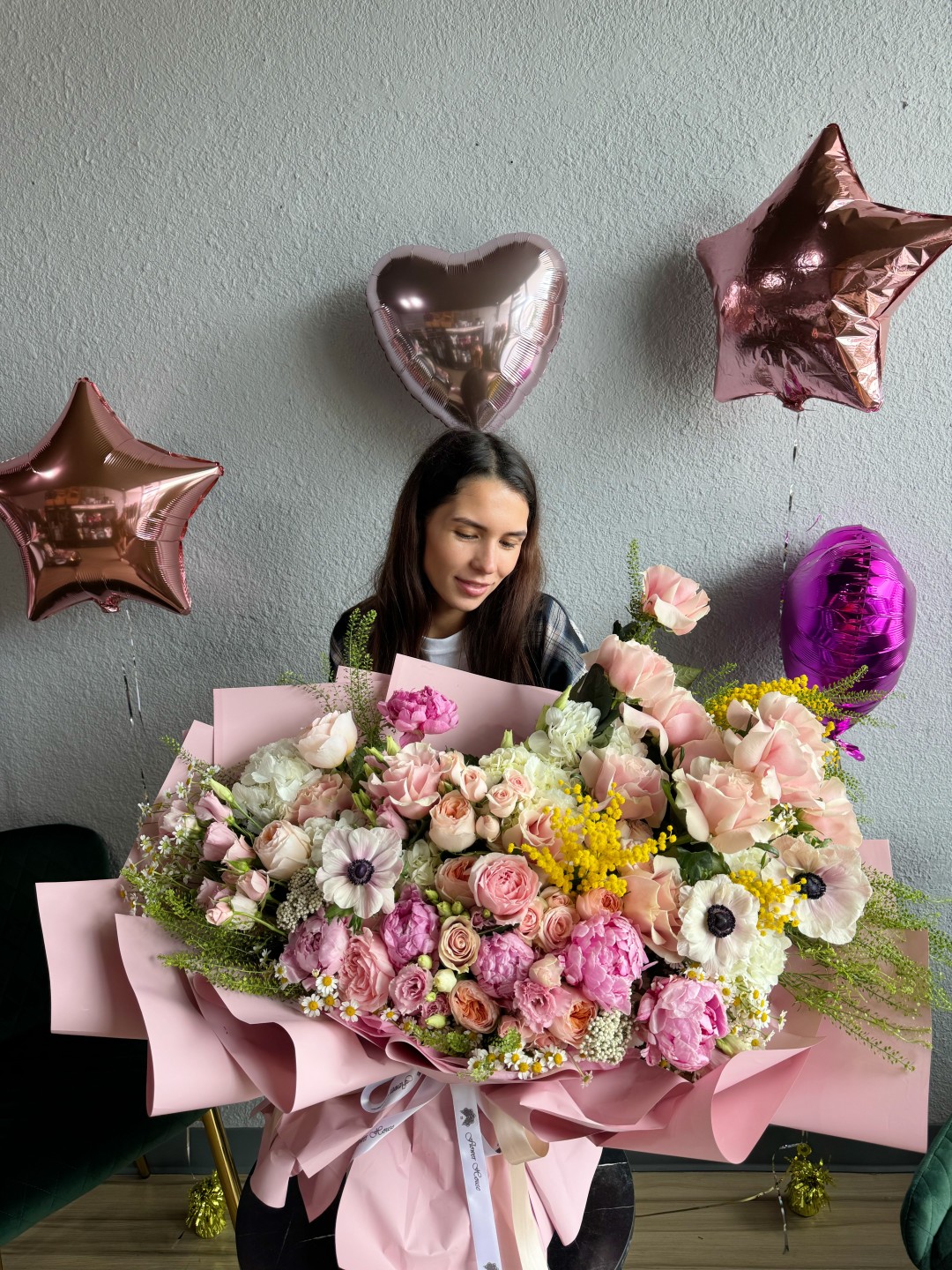 Maia Fresh Hand Tied Flower Bouquet