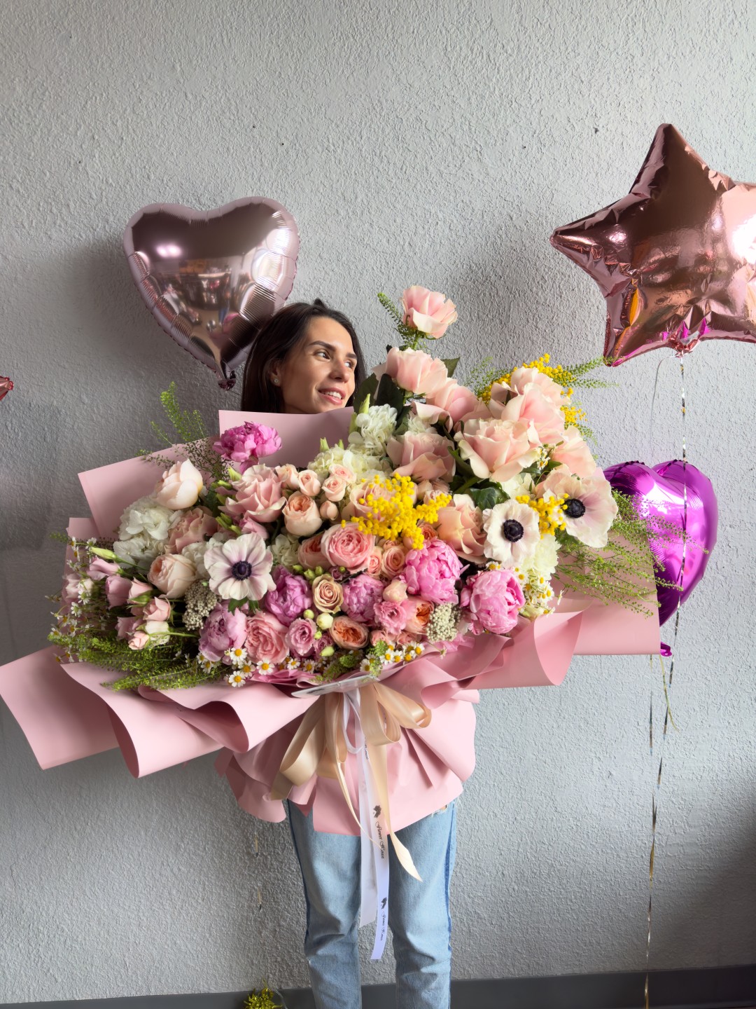 Maia Fresh Hand Tied Flower Bouquet