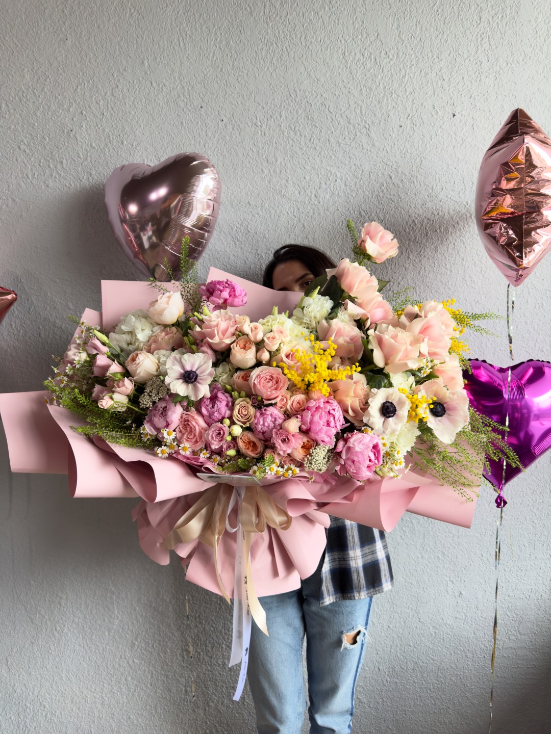 Maia Fresh Hand Tied Flower Bouquet