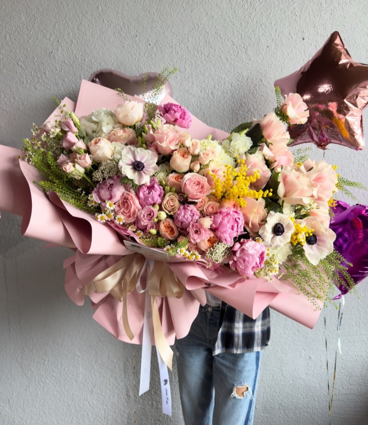 Maia Fresh Hand Tied Flower Bouquet