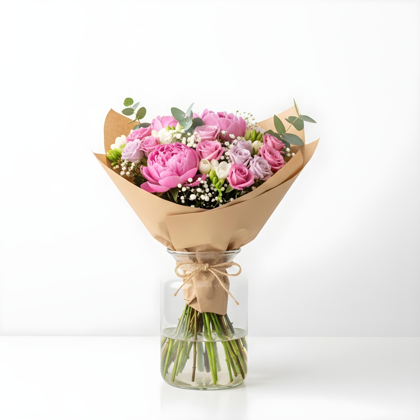 Pink Molly Hand Tied Bouquet